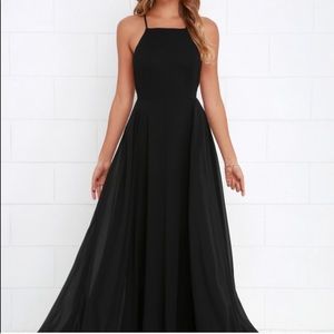 Black maxi dress